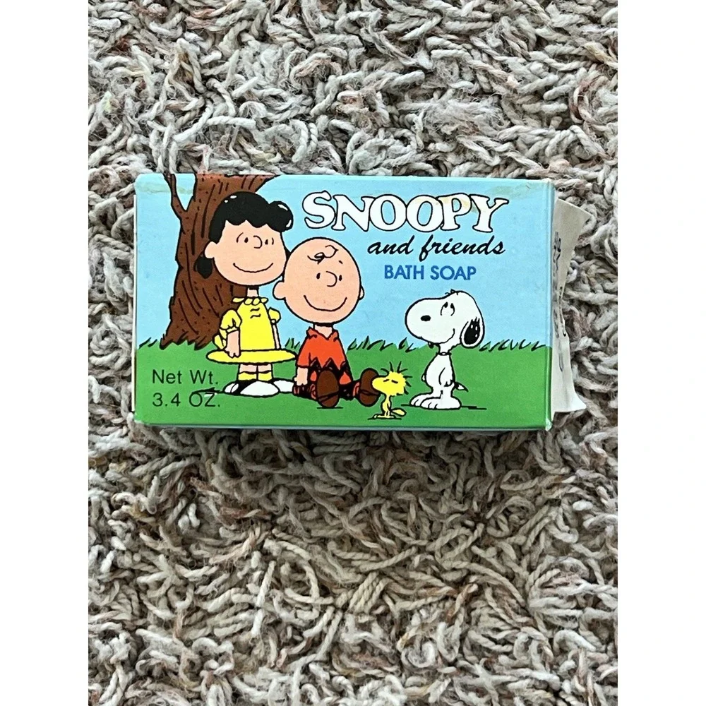 Snoopy & Friends Vintage Children's Bath‎ Soap Bar; 10 Peanuts Dixie Cups 1990s